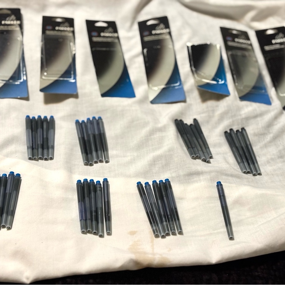 40 Vintage Parker Fountain Pen Ink Cartridges